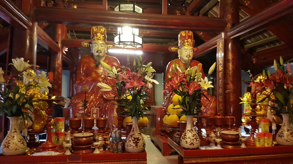 In de Temple of Confusius - vietnam