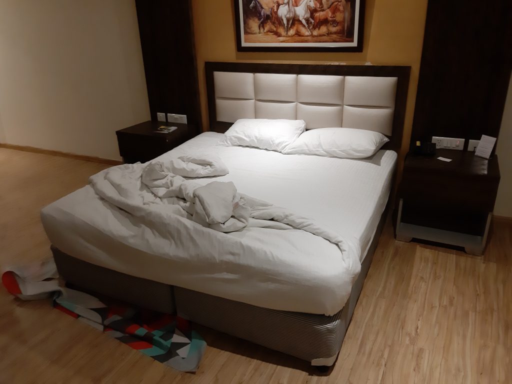 In India - Mijn "opgemaakte bed"