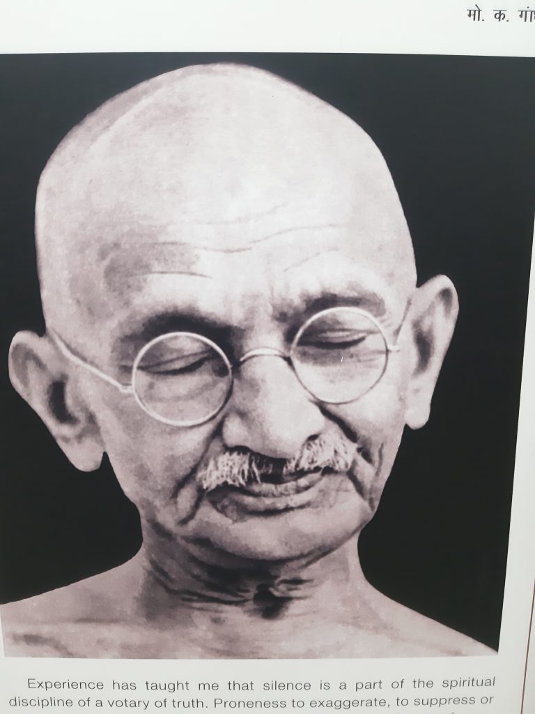 In India - Mahatma Gandhi